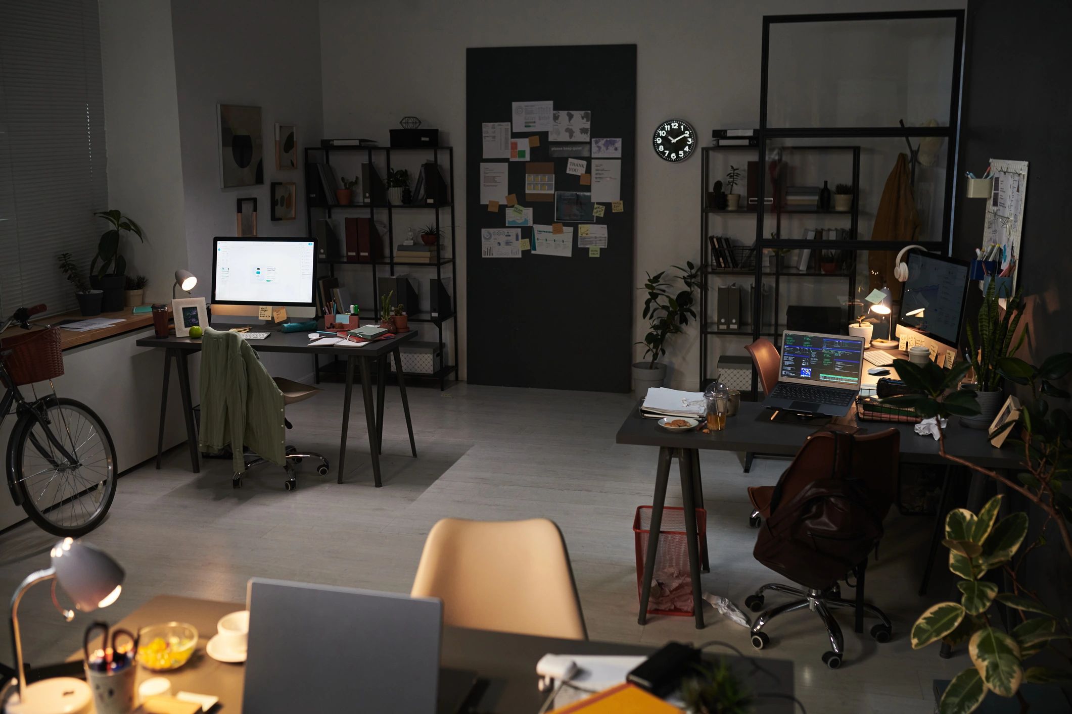 Modern creative agency workspace