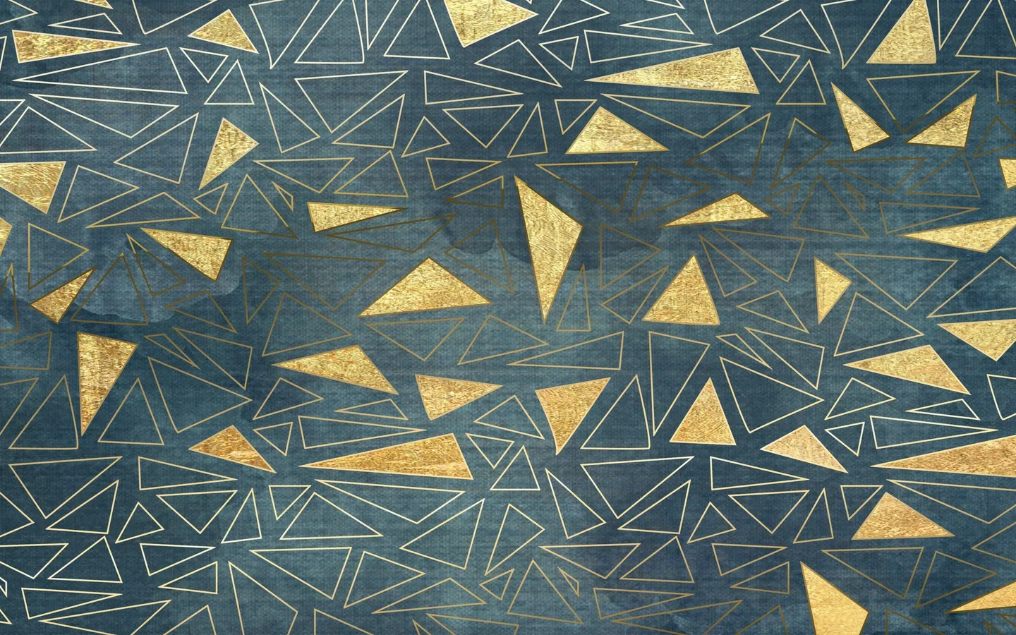 Abstract navy and gold geometric pattern